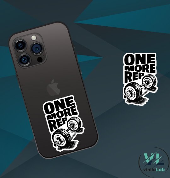 Sticker One more rep - Vinilo