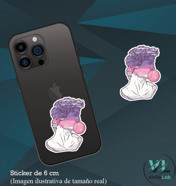 Estatua perfil chicle
