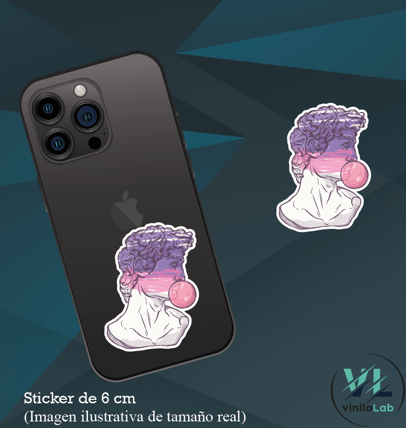 Estatua perfil chicle