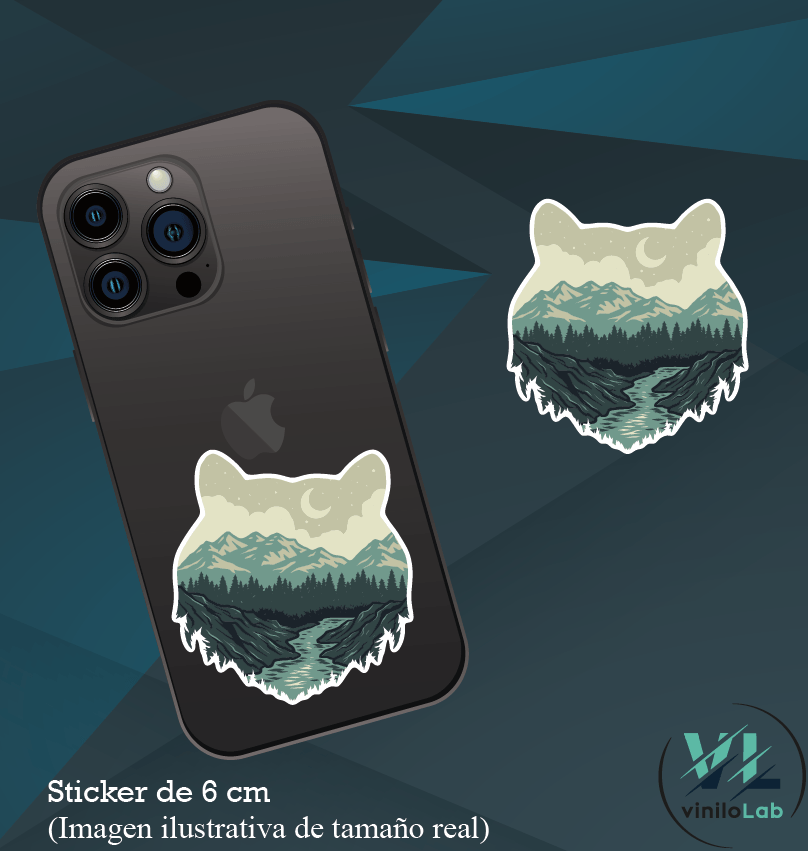 Silueta oso cascada